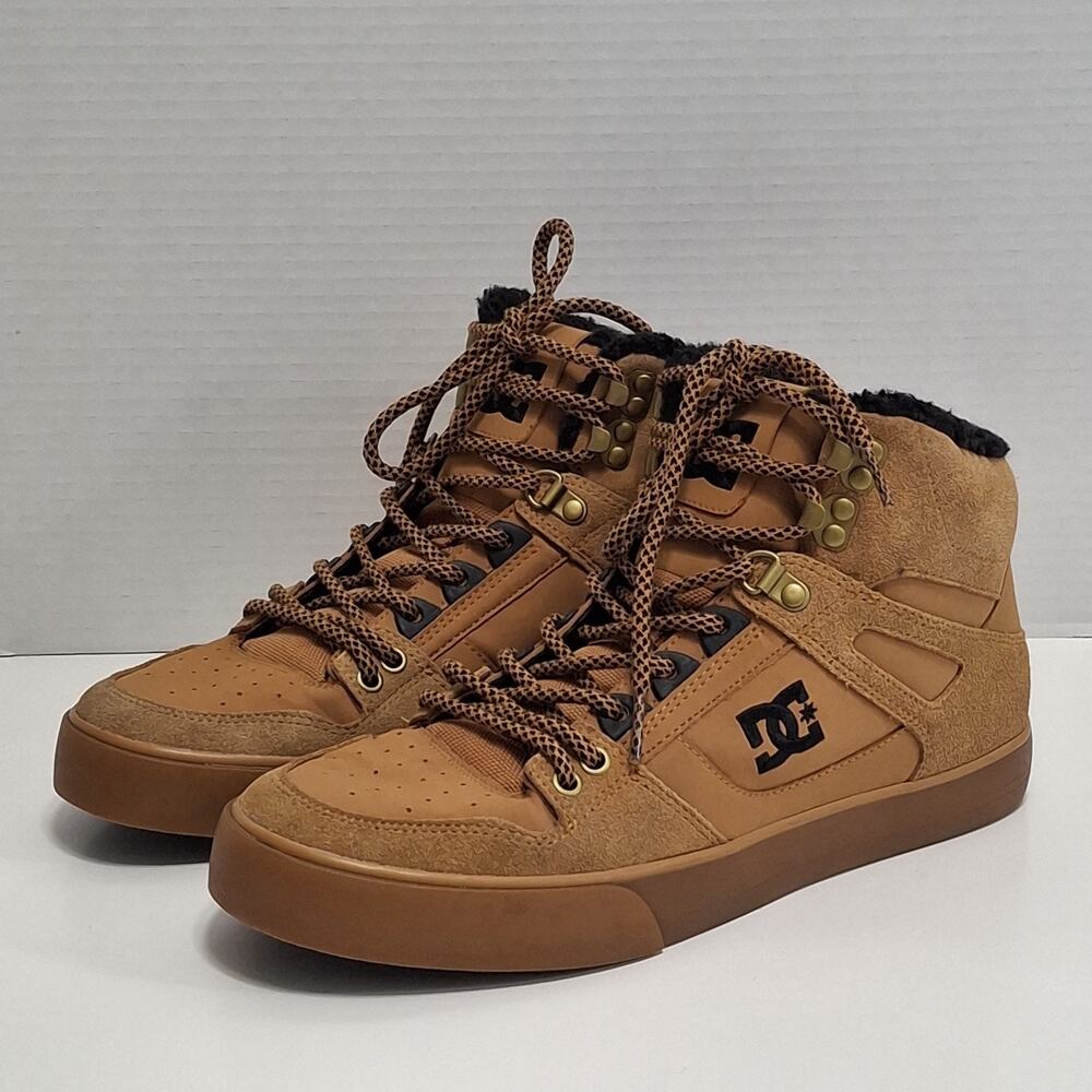 DC Shoes Men Size 8.0 Spartan High Boot Skate Wheat Skateboard